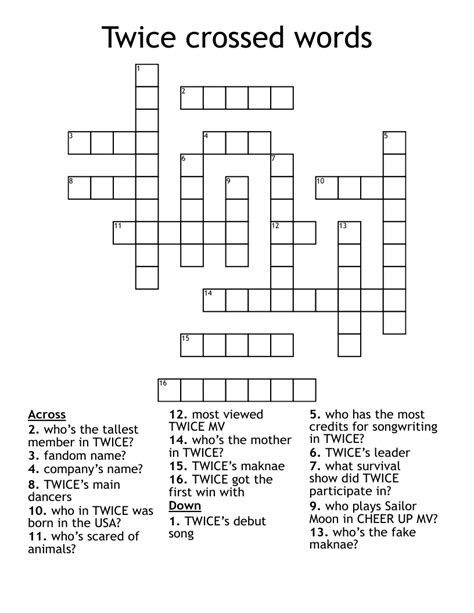 Crossed Words .